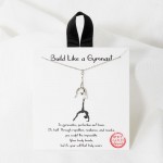 Wholesale dainty Chain Link Necklace Gymnast Pendant L Extender L Hypoallergenic