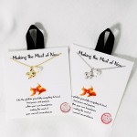 Wholesale dainty Chain Link Necklace Metal Fish Pearl Pendant L Extender L Hypoa