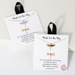 Wholesale dainty Chain Link Necklace Metal Dragonfly Pendant L Extender L Hypoal