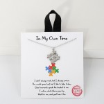 Wholesale dainty Chain Link Necklace Metal Puzzle Pieces Pendant L Extender L Hy