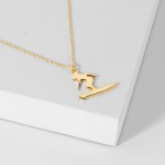 Wholesale dainty Chain Link Necklace Metal Surfer Pendant L Extender L Hypoaller