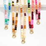 Wholesale candy Stone Beaded Necklace Toggle Clasp L Extender L