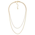 Wholesale metal Ball Chain Link Necklace Rhinestones L