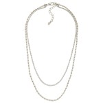 Wholesale metal Ball Chain Link Necklace Rhinestones L