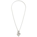 Wholesale bar Chain Link Necklace Heart Pendent Toggle Clasp L
