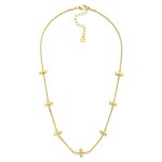 Wholesale twisted Chain Link Necklace Metal Bar Stations Stainless Steel Water R