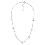 Wholesale twisted Chain Link Necklace Metal Bar Stations Stainless Steel Water R