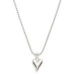 Box Chain Necklace Featuring Metal Tone Puffy Heart Pendant

- Stainless Steel
- Water Resistant
- Approximately 16" L
- Extender 2" L