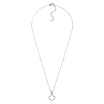 Wholesale layered Chain Link Necklace Metal Puffy Heart Pearl Pendants Stainless