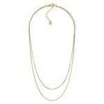 Wholesale layered Chain Link Necklace Stainless Steel Water Resistant L Extender