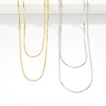 Wholesale layered Chain Link Necklace Stainless Steel Water Resistant L Extender