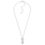 Wholesale chain Link Necklace Pave Rhinestone Easter Bunny Pendant L Extender L