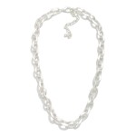 Wholesale matte Metal Chain Link Necklace L Extender L