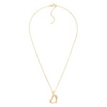 Wholesale chain Link Necklace Metal Heart Pendant L Extender L