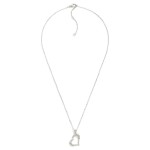 Wholesale chain Link Necklace Rhinestone Heart Pendant L