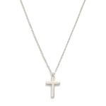 Wholesale metal Dainty Chain Link Necklace Cross Pendant L Extender L