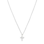 Wholesale dainty Chain Link Necklace Rhinestone Cross Pendant L Extender L