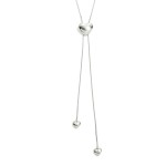 Wholesale snak Chain Bolo Necklace Puffy Heart Pendent Stainless Steel Water Res