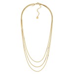 Wholesale layered Herringbone Chain Link Necklace Stainless Steel L Extender L