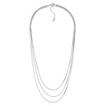 Wholesale layered Herringbone Chain Link Necklace Stainless Steel L Extender L
