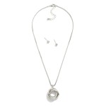 Wholesale square Chain Link Necklace Knotted Metal Pendant Metal Ball Studs Incl