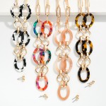 Wholesale acetate Metal Chain Link Necklace Metal Ball Stud Earrings L Extender