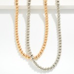 Wholesale beaded Necklace Metal Disc Beads L Extender L