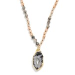 Wholesale stone Faceted Bead Beaded Necklace Crystal Pendant L Extender L