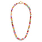 Candy Stone Beaded Necklace 

- Approximately 16" L 
