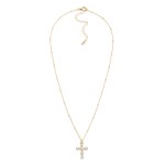 Wholesale chain Link Necklace Metal Disc Stations Rhinestone Pendant Necklace L