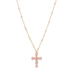 Wholesale chain Link Necklace Metal Disc Stations Rhinestone Pendant Necklace L