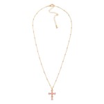 Wholesale chain Link Necklace Metal Disc Stations Rhinestone Pendant Necklace L