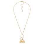 Wholesale chain Link Necklace Metal Hexagon Insect Pendent L Extender L