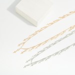 Wholesale chain Link Necklace Metal Cross Faceted Bead Charms L Extender L