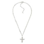 Wholesale chain Link Necklace Metal Cross Pendant L Extender L