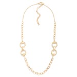 Wholesale chain Link Necklace Horse Bit Details L Extender L