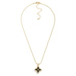 Wholesale ball Chain Necklace Pearlescent Clover Pendant L Extender L