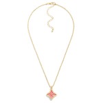 Wholesale ball Chain Necklace Pearlescent Clover Pendant L Extender L