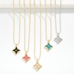 Wholesale ball Chain Necklace Pearlescent Clover Pendant L Extender L