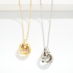 Wholesale chain Link Necklace Metal Door Knocker Pendant L Extender L