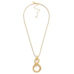 Wholesale square Chain Link Necklace Linked Circles Pendant L Extender L