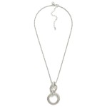 Wholesale square Chain Link Necklace Linked Circles Pendant L Extender L
