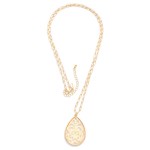 Wholesale metal Paper Clip Chain Link Necklace Marble Acetate Filigree L Extende