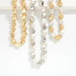 Wholesale metal Nugget Bead Beaded Necklace L Extender L