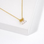 Wholesale dainty Chain Link Necklace Freshwater Pearl Charms L Extender L Hypoal