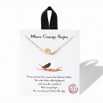 Wholesale dainty Chain Link Necklace Metal Swimmer Pendant L Extender L Hypoalle