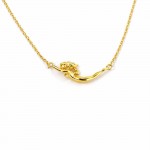 Wholesale dainty Chain Link Necklace Metal Swimmer Pendant L Extender L Hypoalle