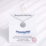 Wholesale dainty Chain Link Necklace Metal Circle Wave Pendant L Extender L Hypo