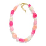 Wholesale chunky Stone Beaded Necklace L Extender L