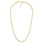Wholesale twisted Chain Link Necklace Gold Dipped L Extender L
